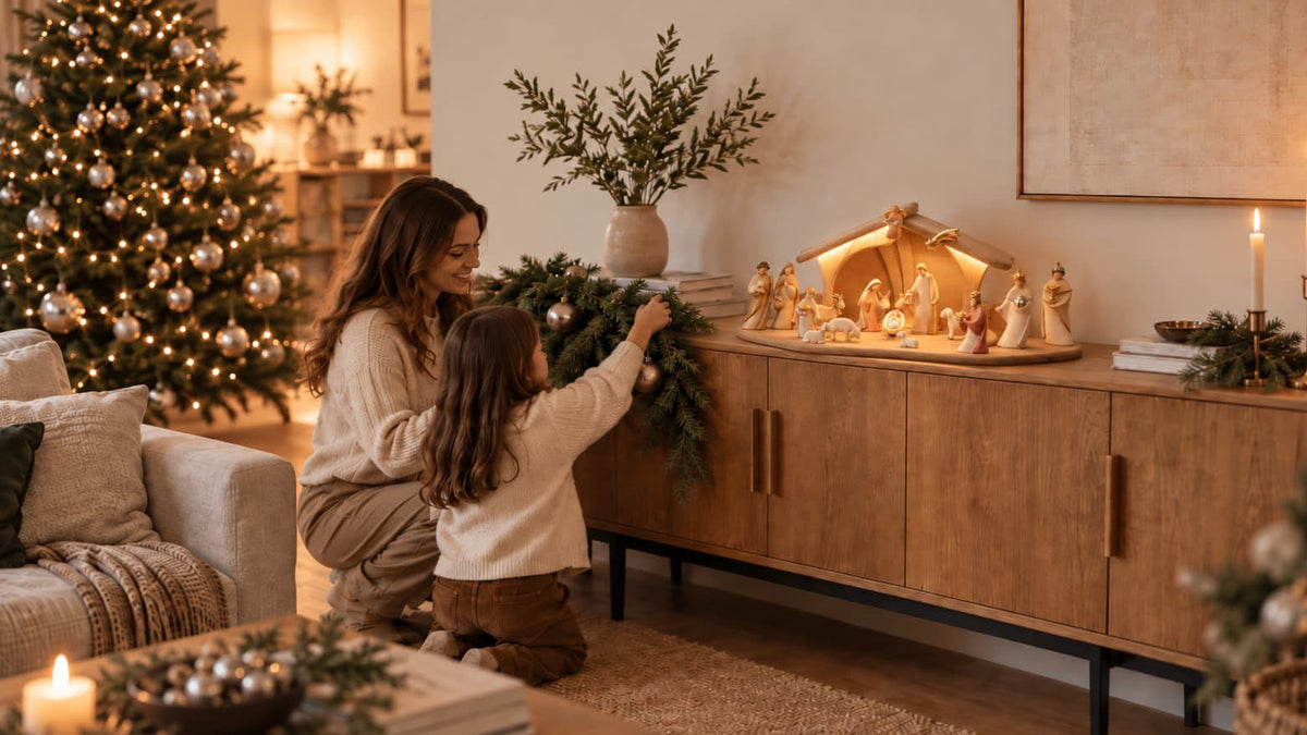 Como elegir un belen de madera moderno